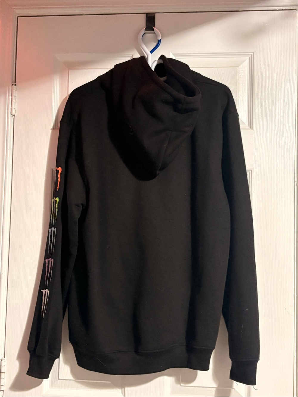 Large Monster Black Hoodie - Men's Sweater - Picture 3 of 4